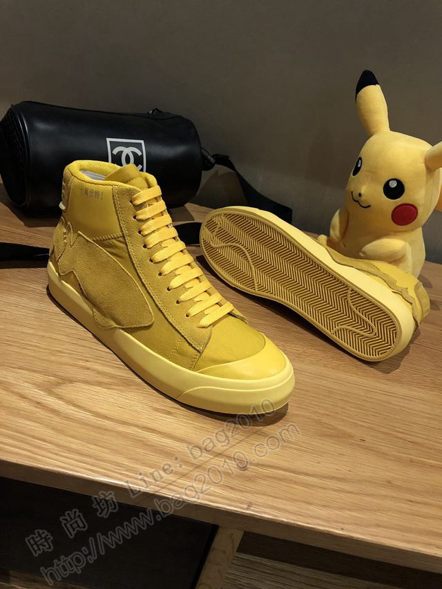 Nike男鞋 2019秋冬 耐克聯名Air Jordan 1最新系列 耐克高幫磨砂牛皮休閒男鞋  hdx13092